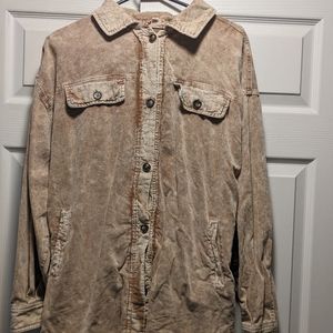 BiBi Camel corduroy shacket